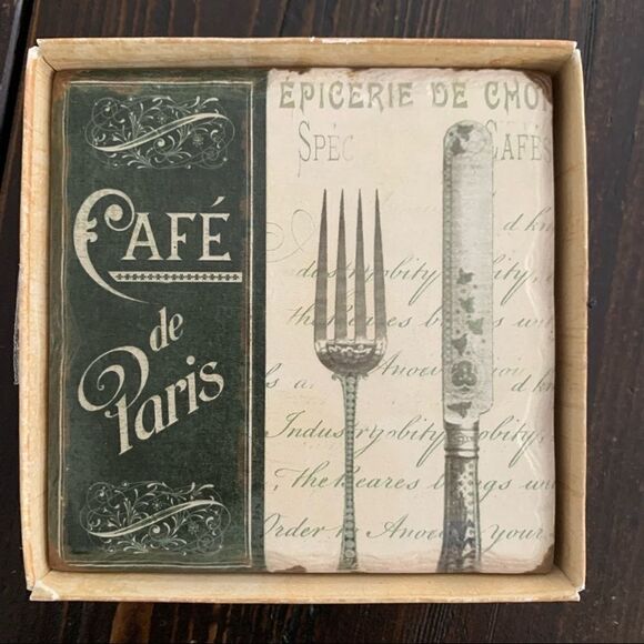 Coasters Stone set of 4 by Destination Collection - Picture 2 of 5